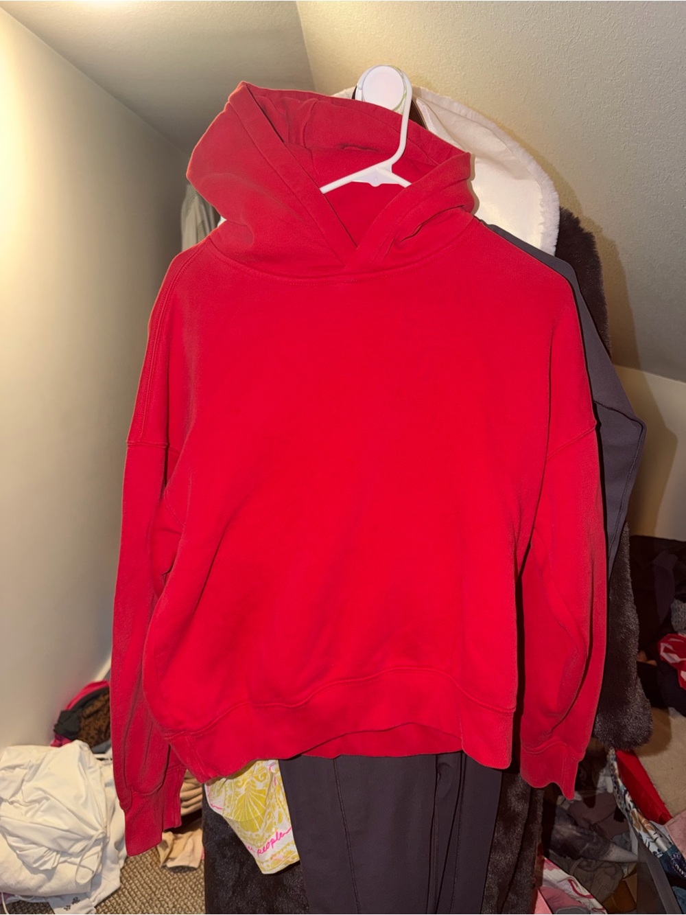 Abercrombie & Fitch Bright Red Hoodie